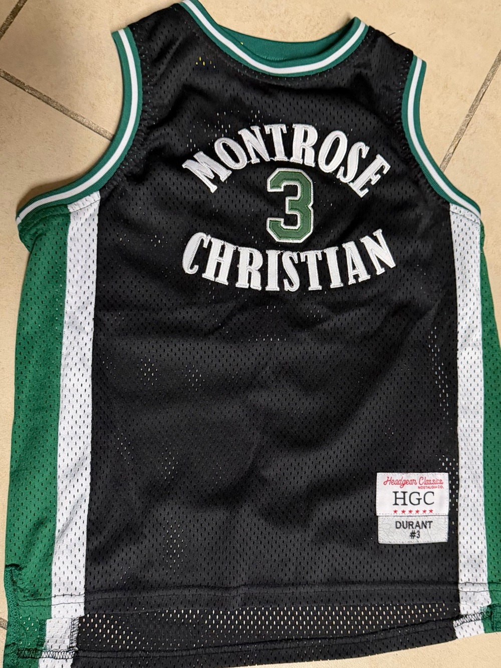 Kevin Durant Montrose Christian Basketball Jersey #3 (Youth Medium)